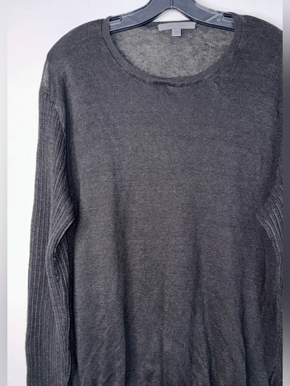 John Varvatos Charcoal Knit Sweater - Picture 6 of 13